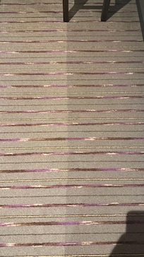 The carpets are not clean and there is a smell