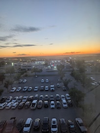 Beautiful sunsets but dirty windows.