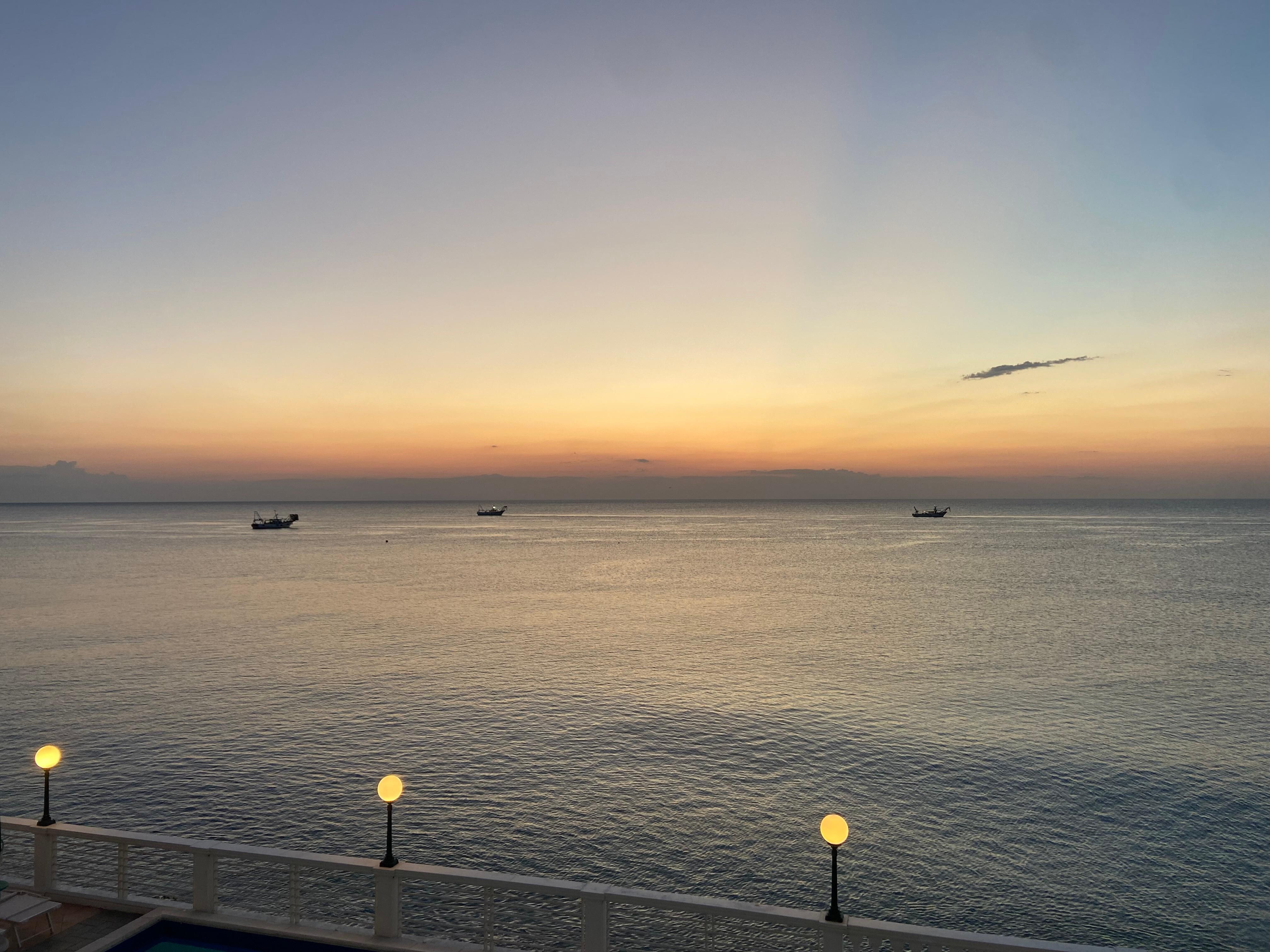 View from the room in the morning. 