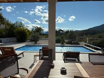 View of the villa pool
