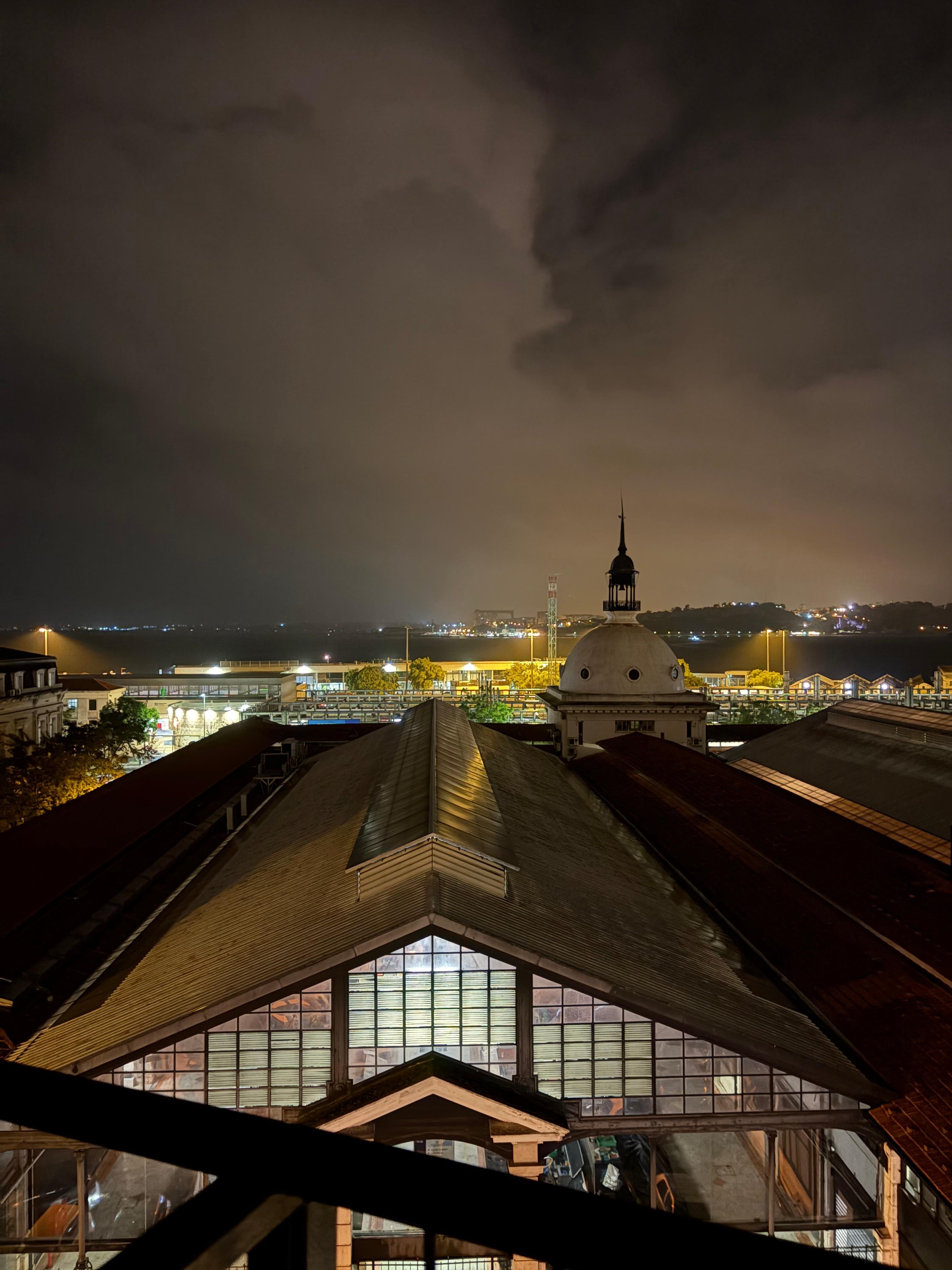 View from the room at night 