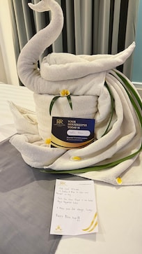 It warned my heart receiving a lovely message from the one who cleaned my room