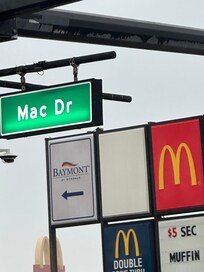 At the head of Mac Drive, it would only make sense to have a McDonald’s!!!!!!