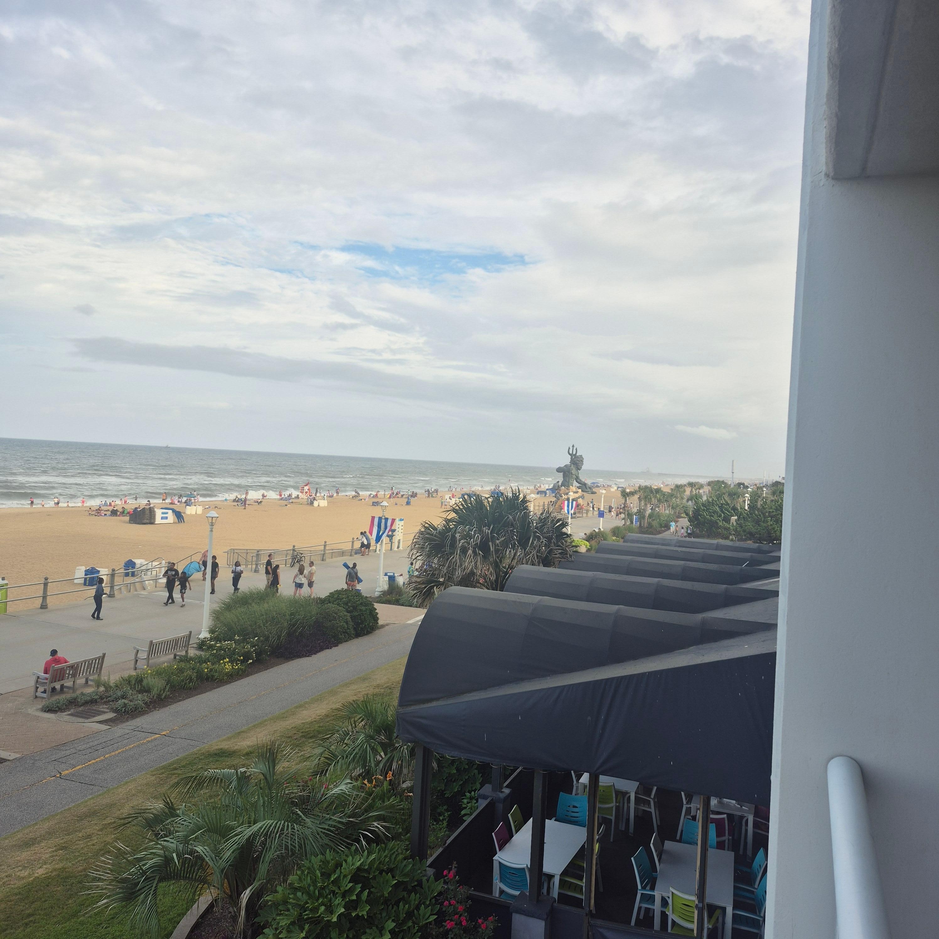 View from our 2nd floor oceanfront room