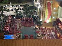 Pool at night