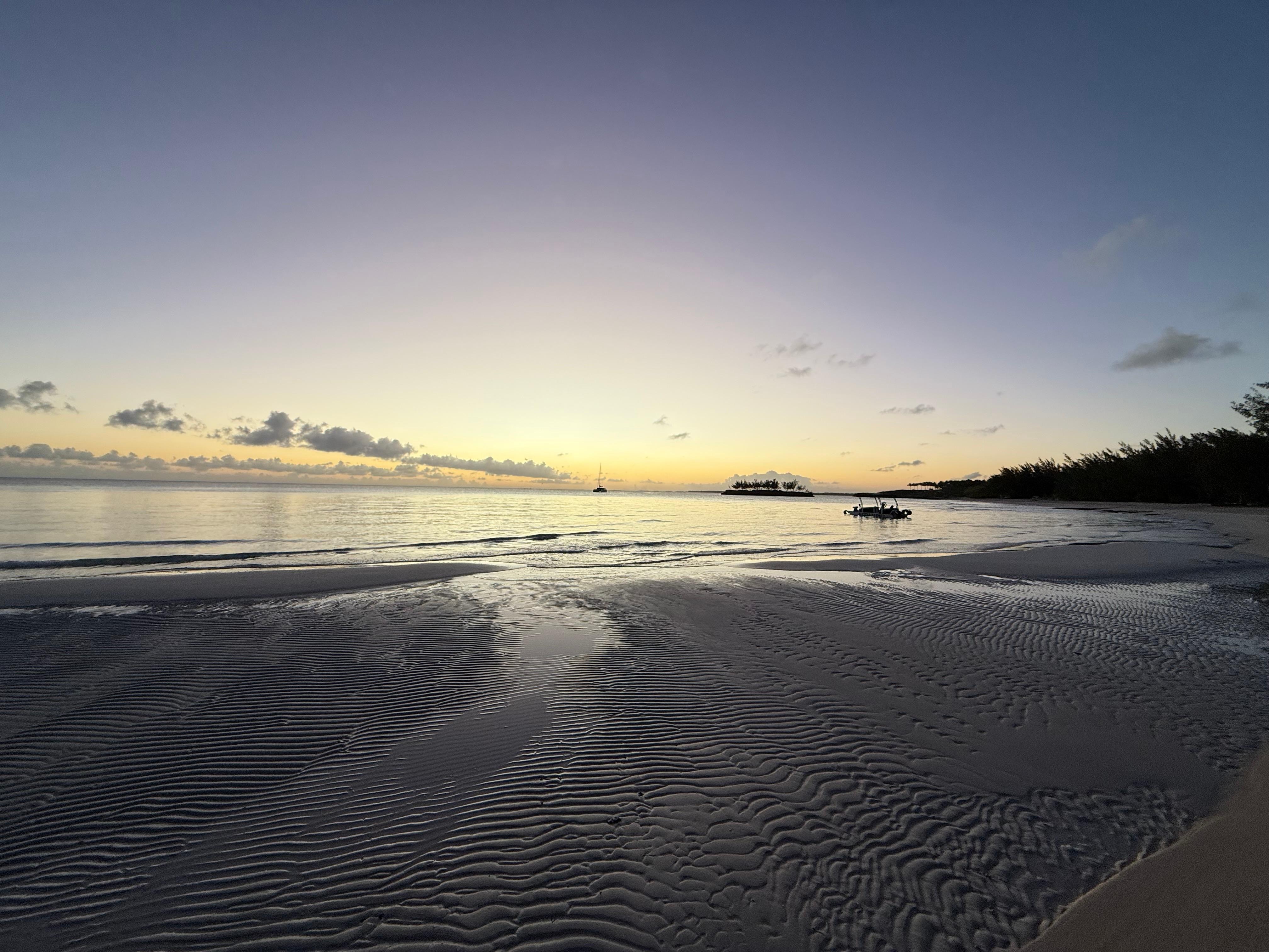 Sunset at Gaulding Cay.