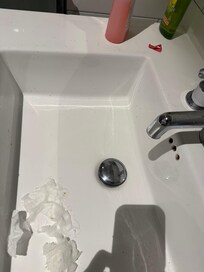 SHAVED HAIR CLEANED WITH KLEENEX AND FABREEZE.