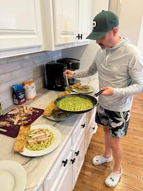 Everything we needed to cook great meals during our stay.