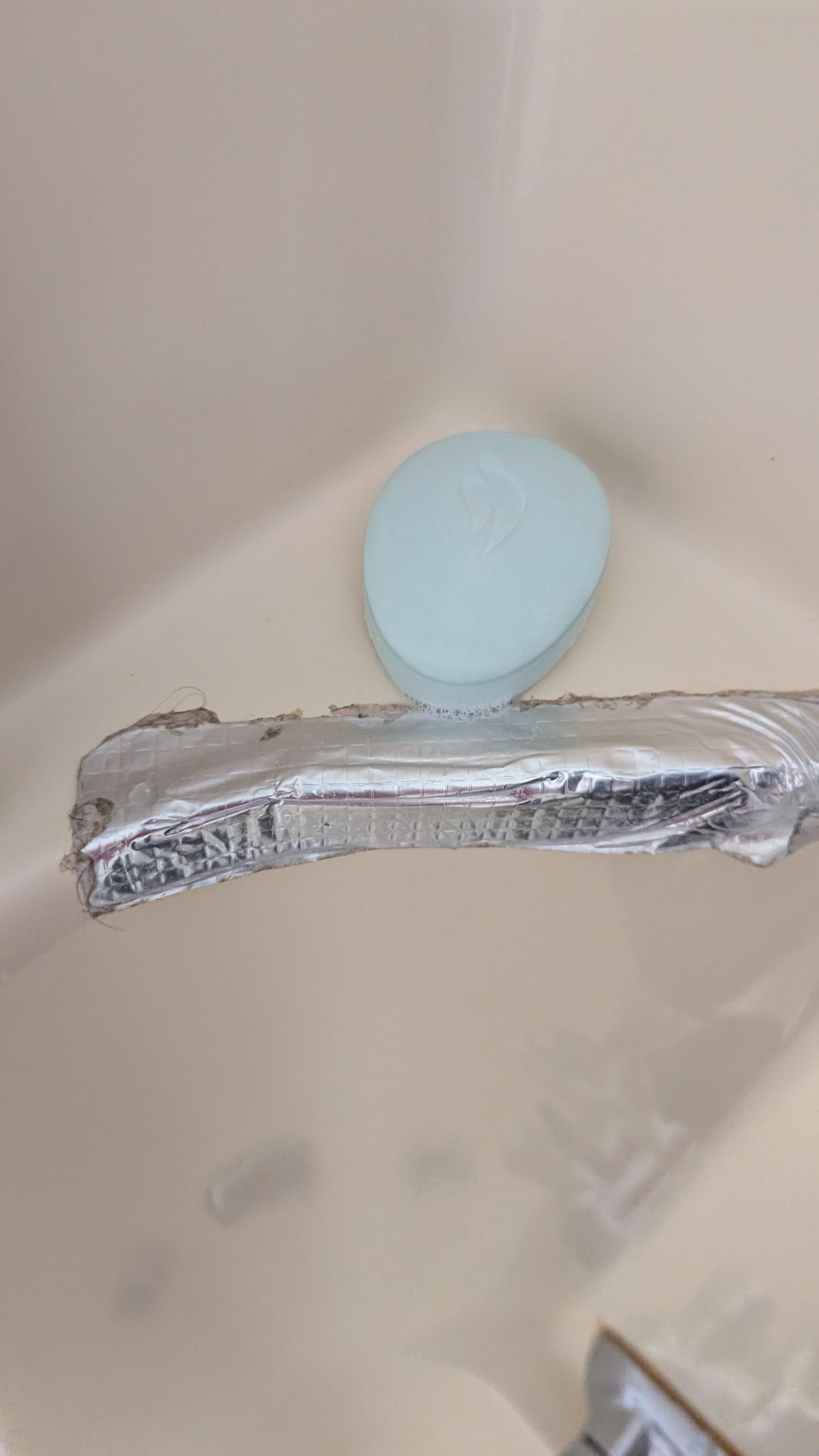Corner of the tub