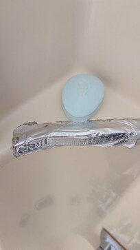 Corner of the tub