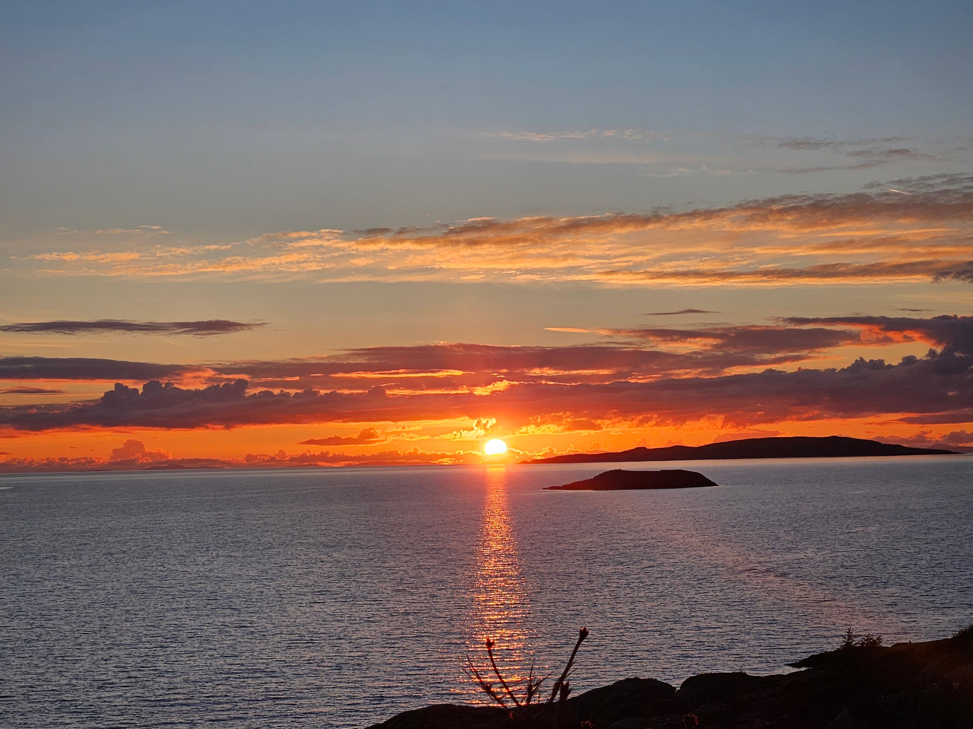Sunset from the front deck