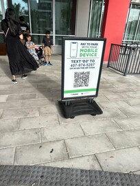 Paid parking is through a app $26 per day