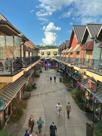 Island shop view from balcony