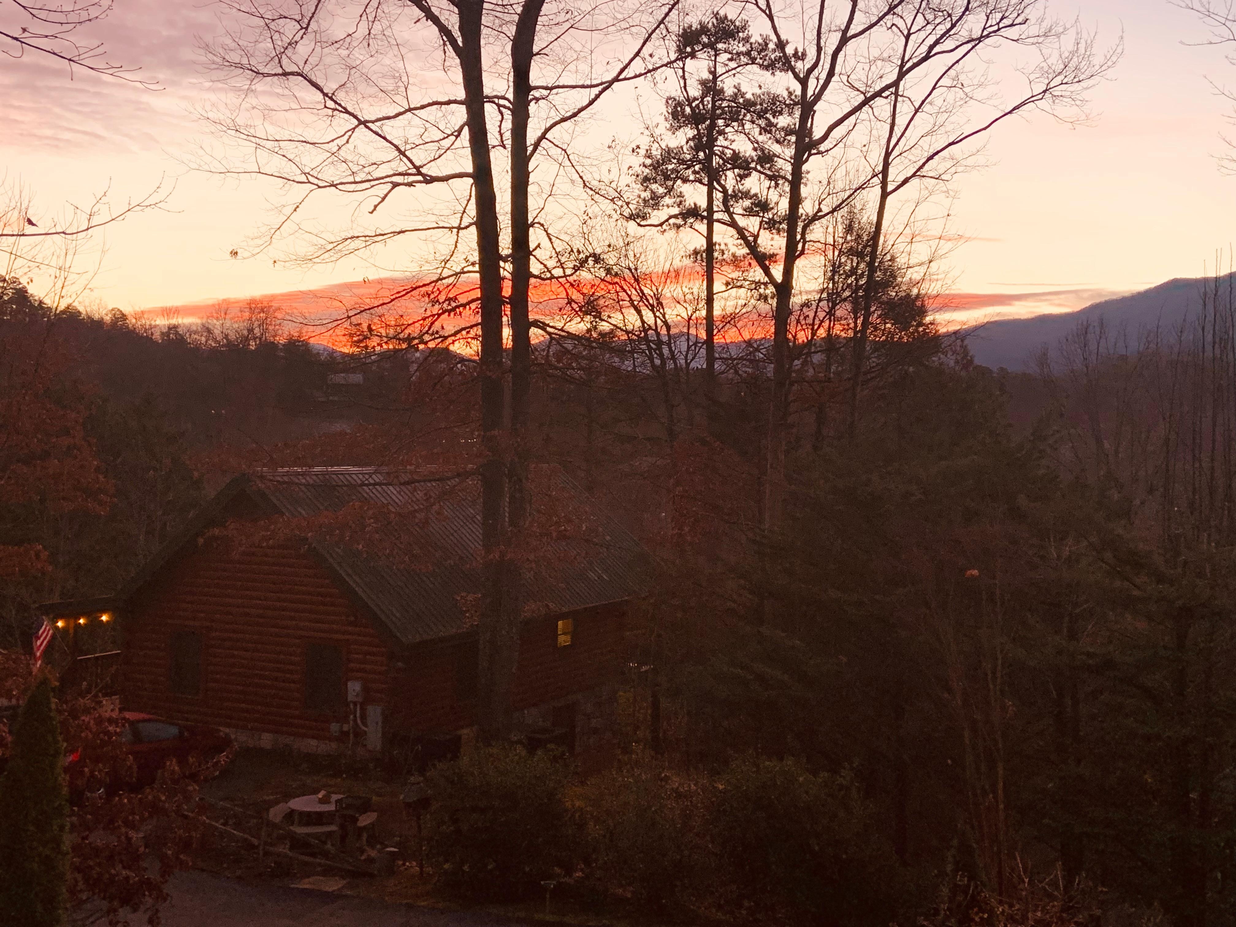 Sunrise one of our morning. 