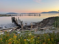 Sunset view a short stroll away