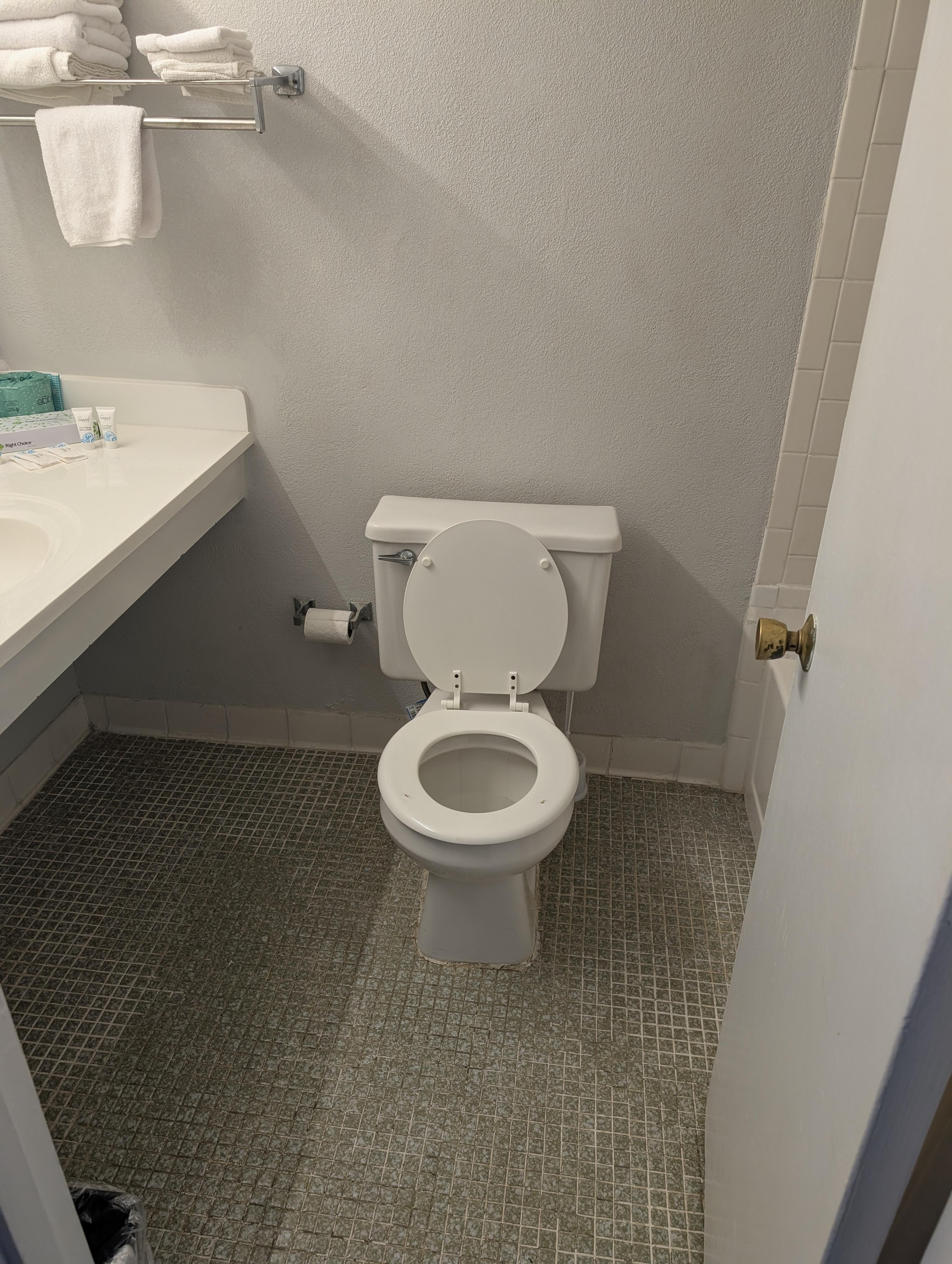 You have to wait 5 minutes between flushes from this 1960s toilet 
