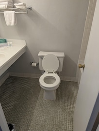 You have to wait 5 minutes between flushes from this 1960s toilet