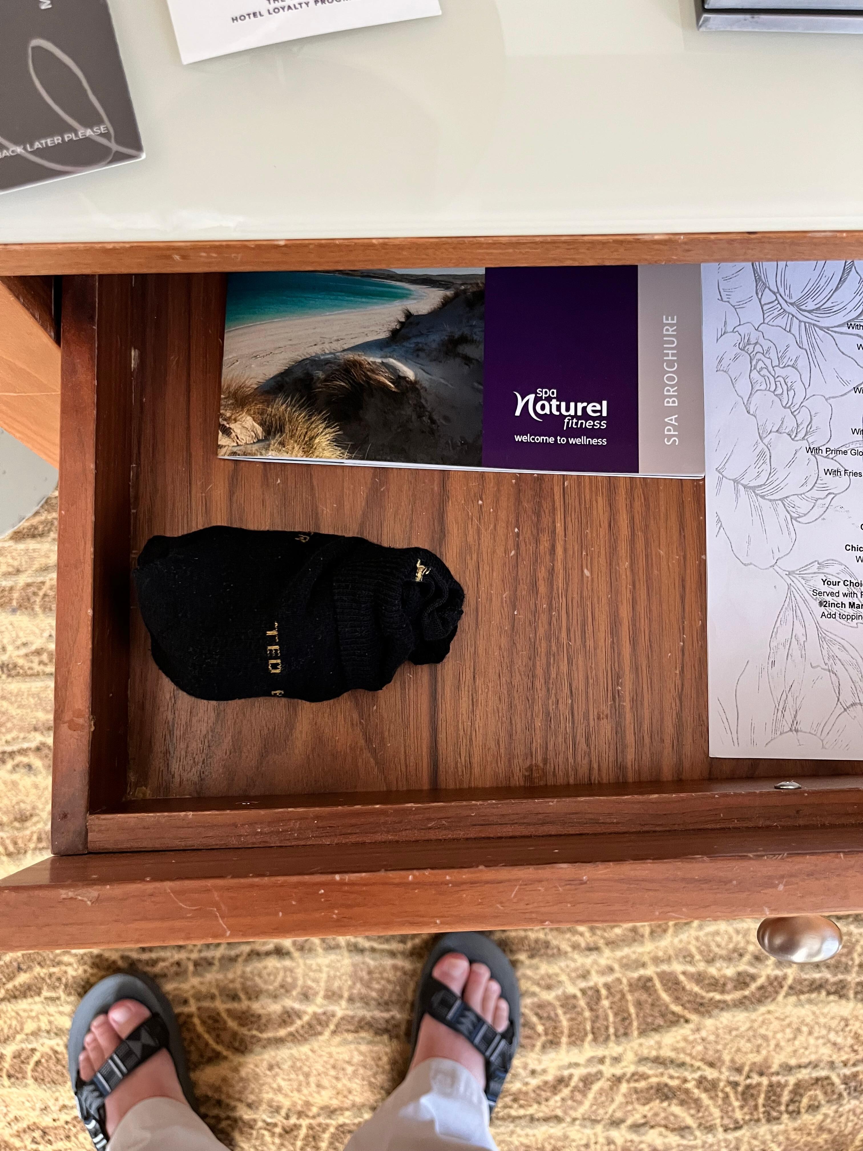 Socks in drawer