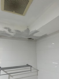 Leakage feom the washroom ceiling