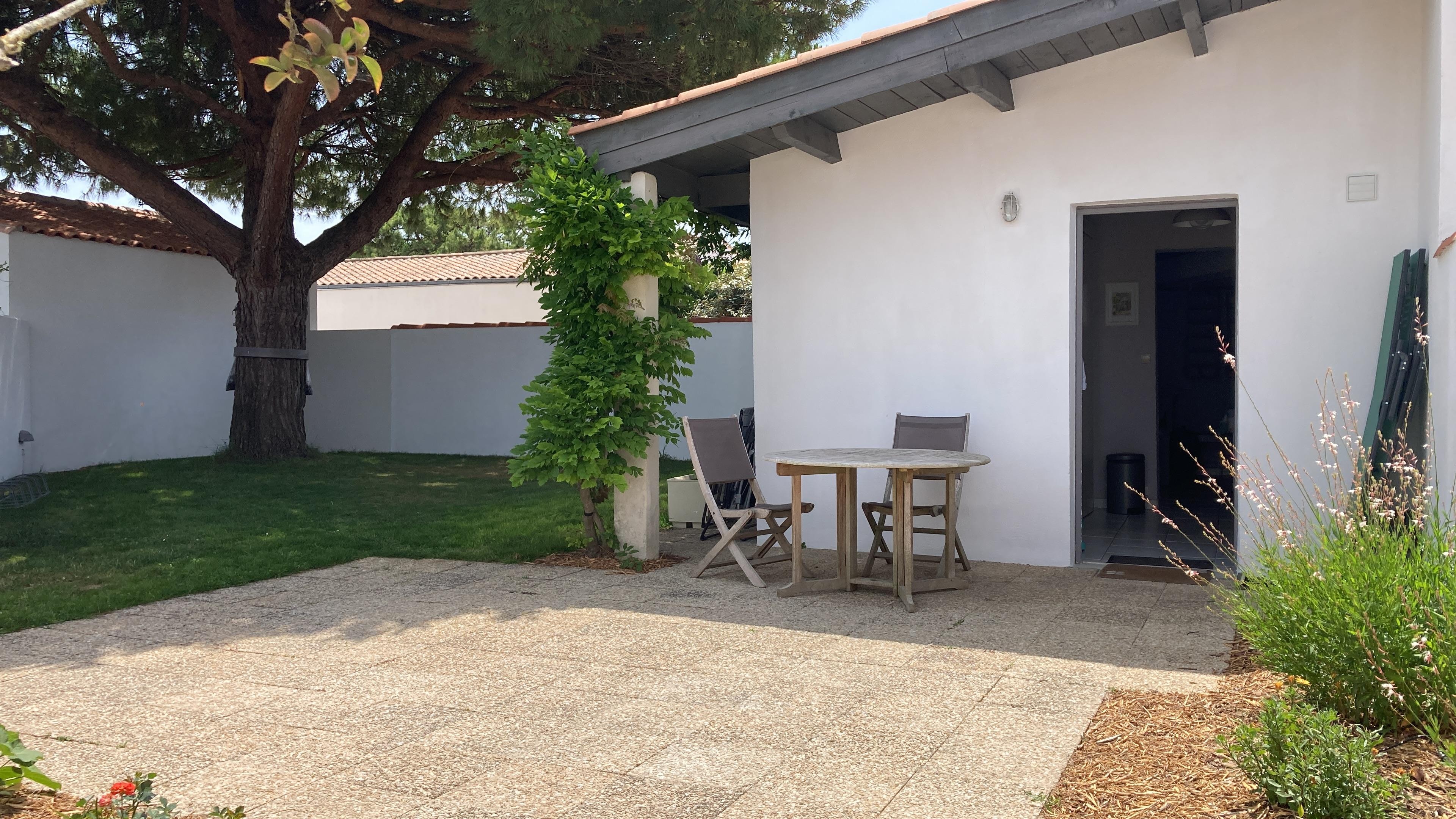 Patio and garden, and kitchen door