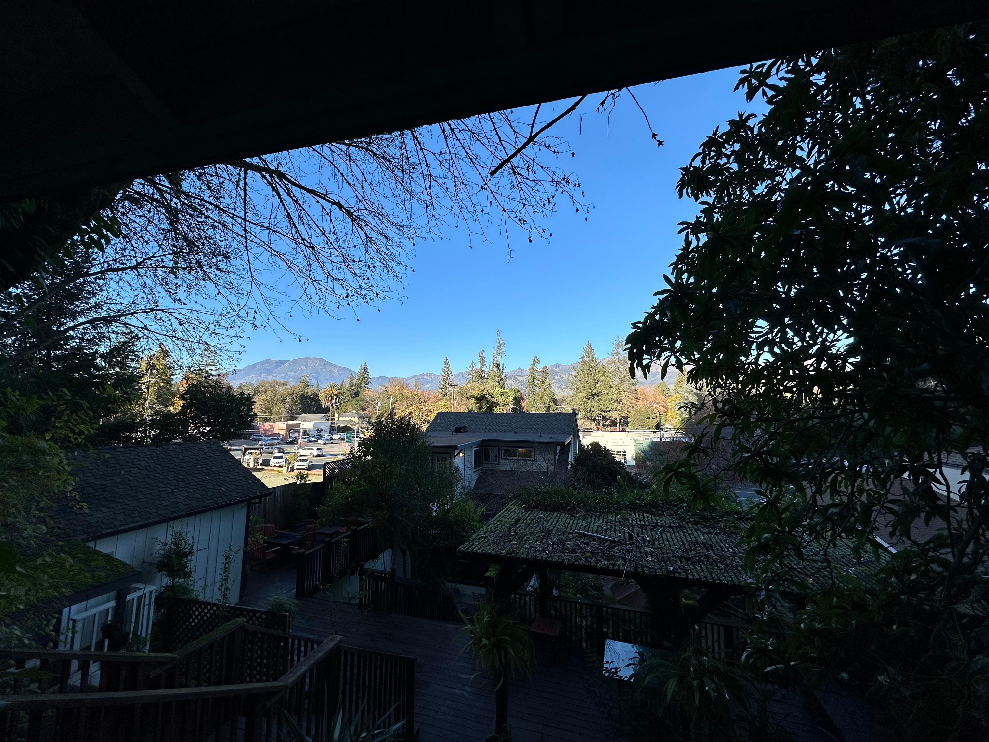 View from the back of the property 