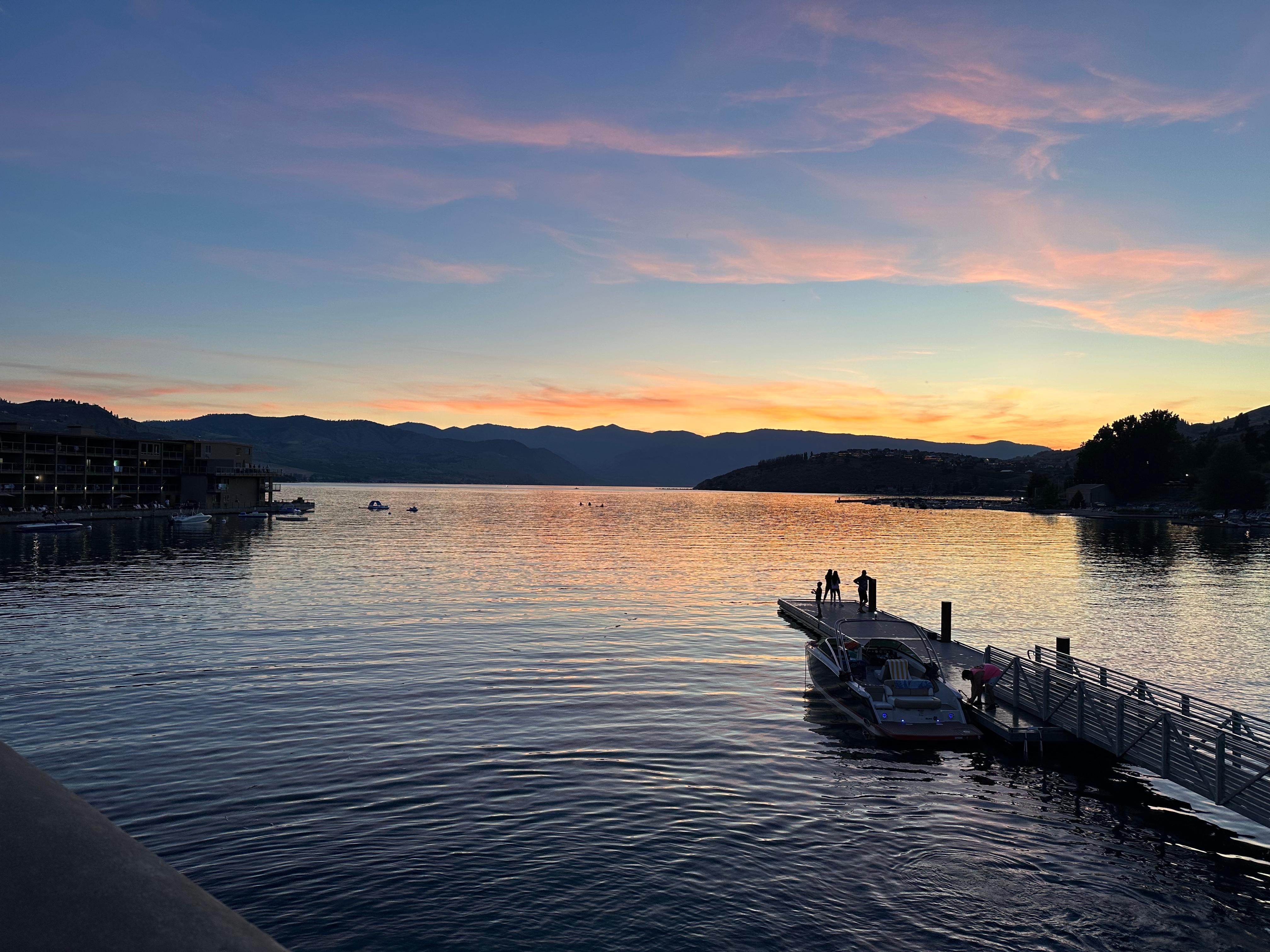 Sunset are amazing in lake chelan