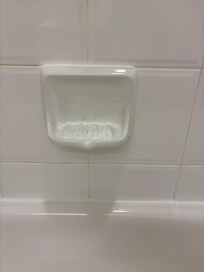 Hair in tub as soon as we walked in.