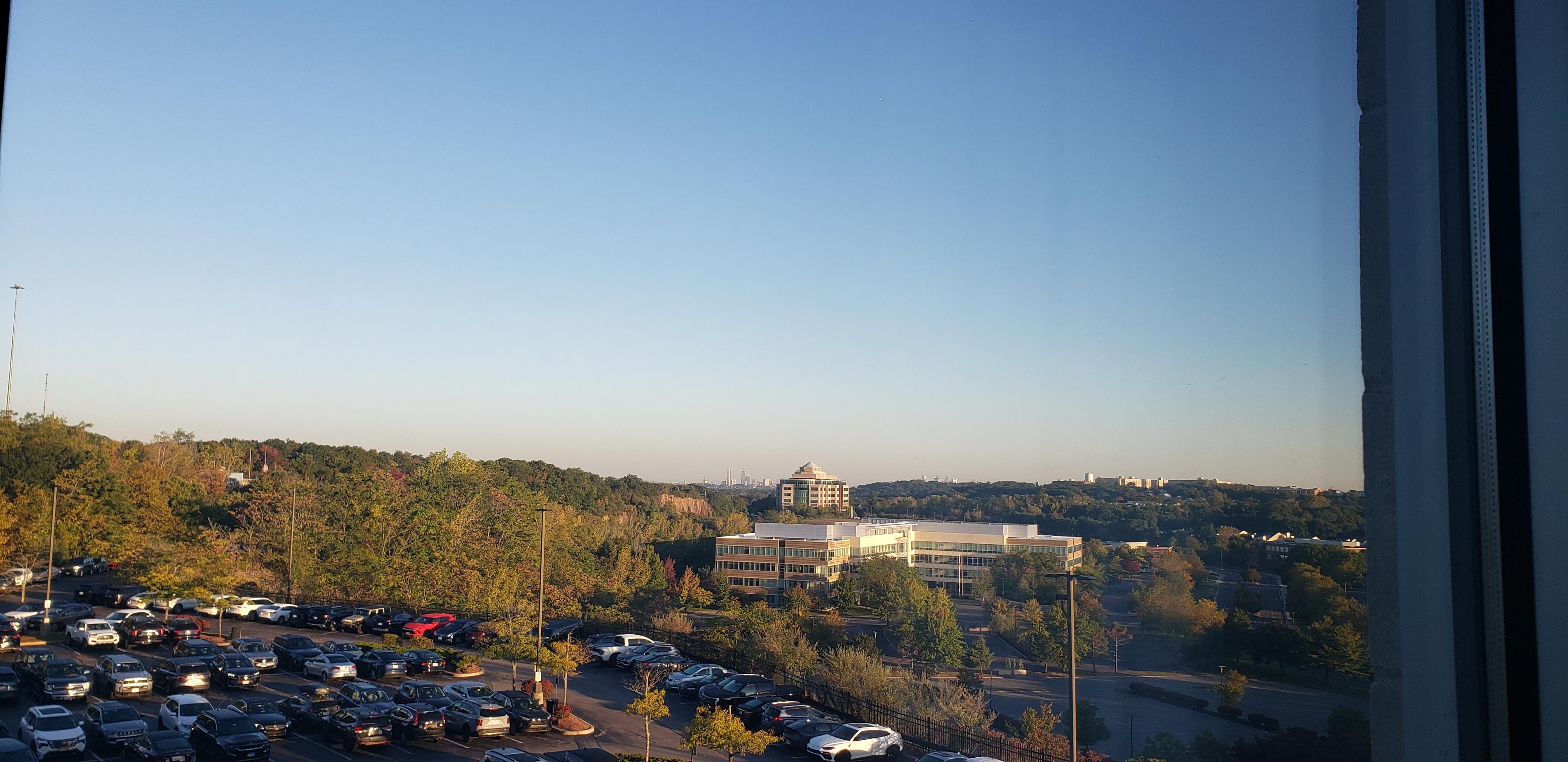 View of the Boston skyline from our 4th floor room