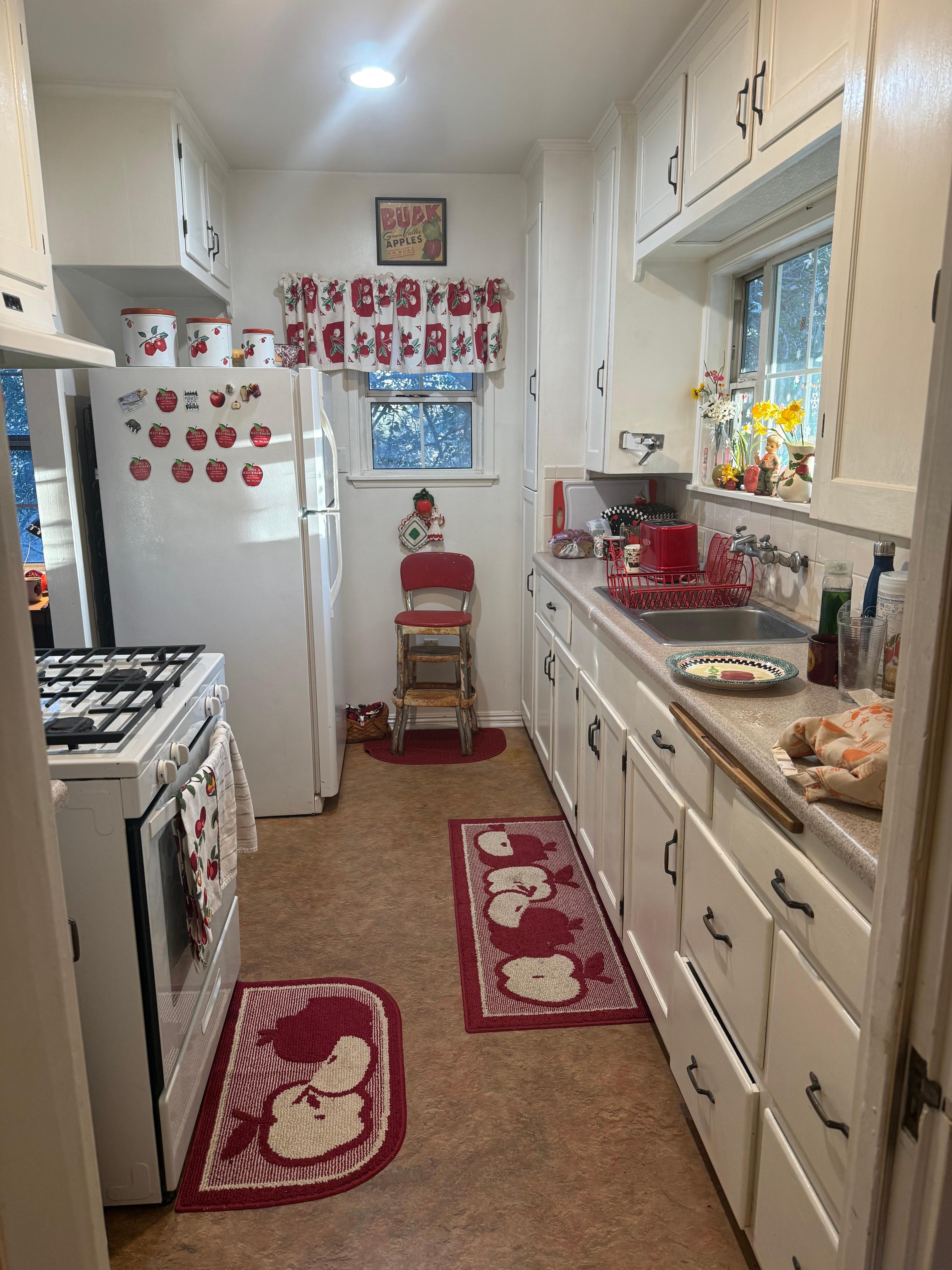 Wonderfully stocked kitchen!
