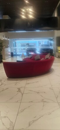 This is the actual reception area as opposed to what they advertised in the site! Completely deceptive