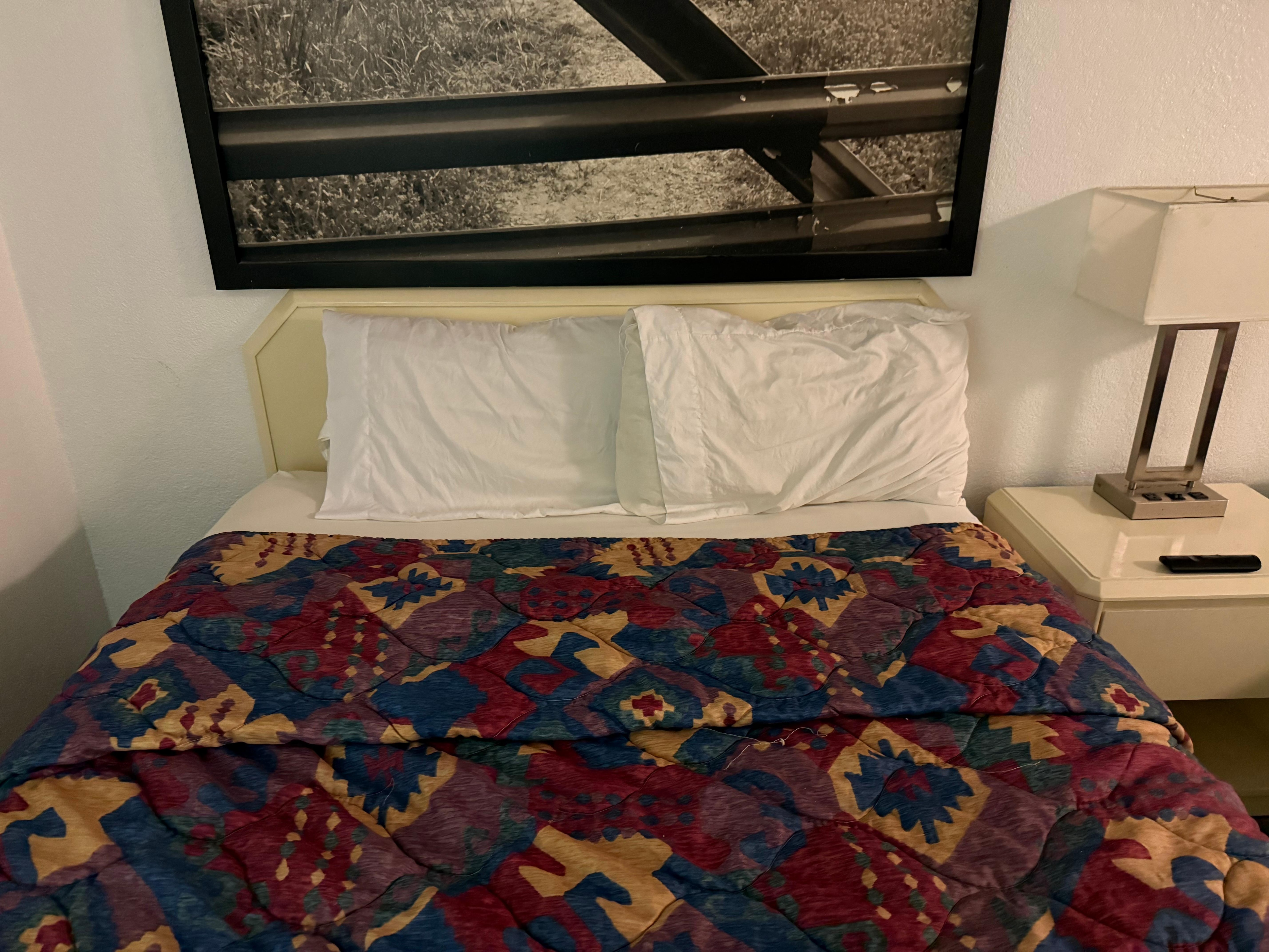 Pillows as I entered the room