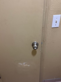 Dirty Wall in bathroom. Is it poop? Is it dirt? It shouldn’t be there regardless