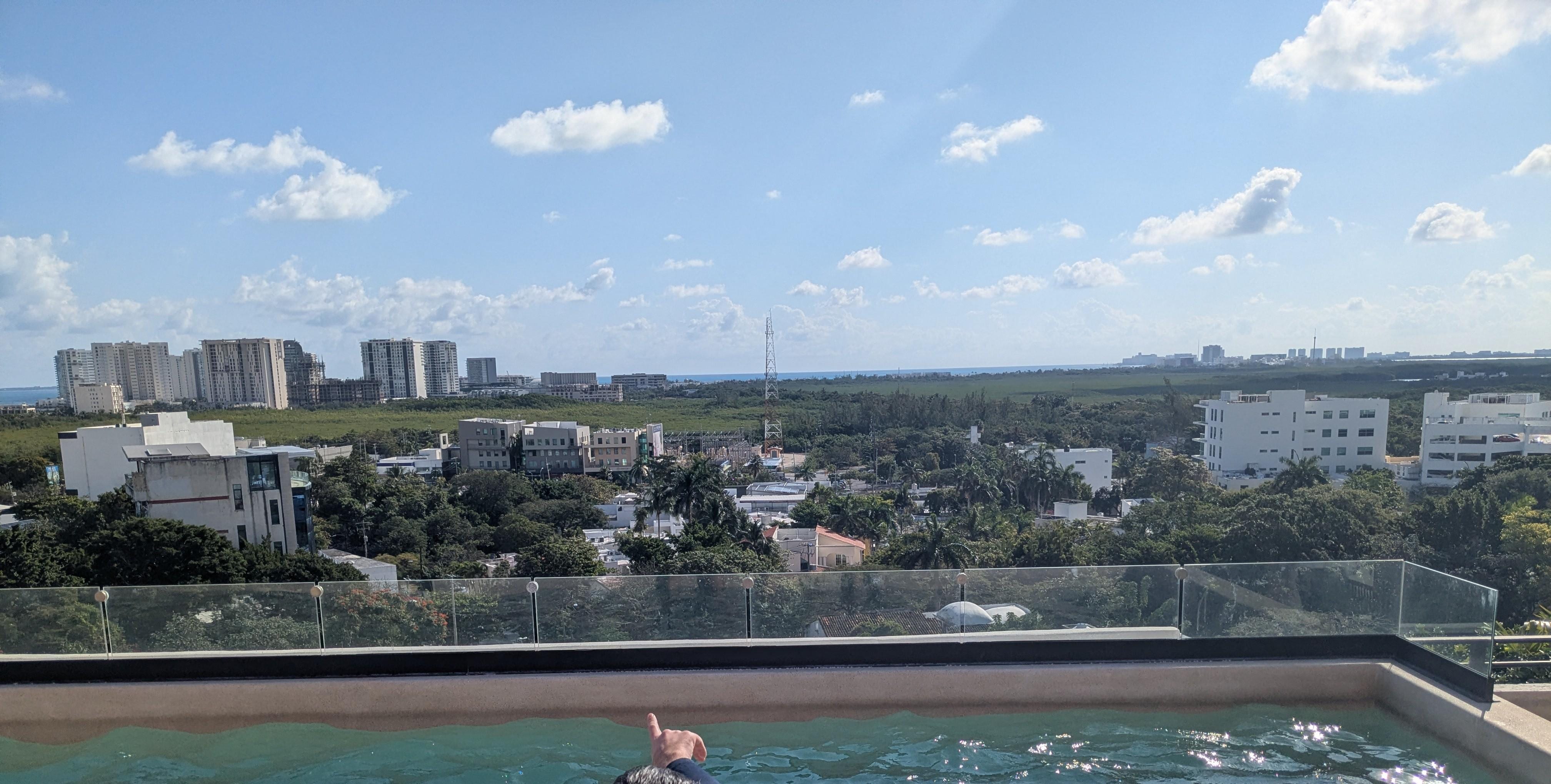 Rooftop view from pool