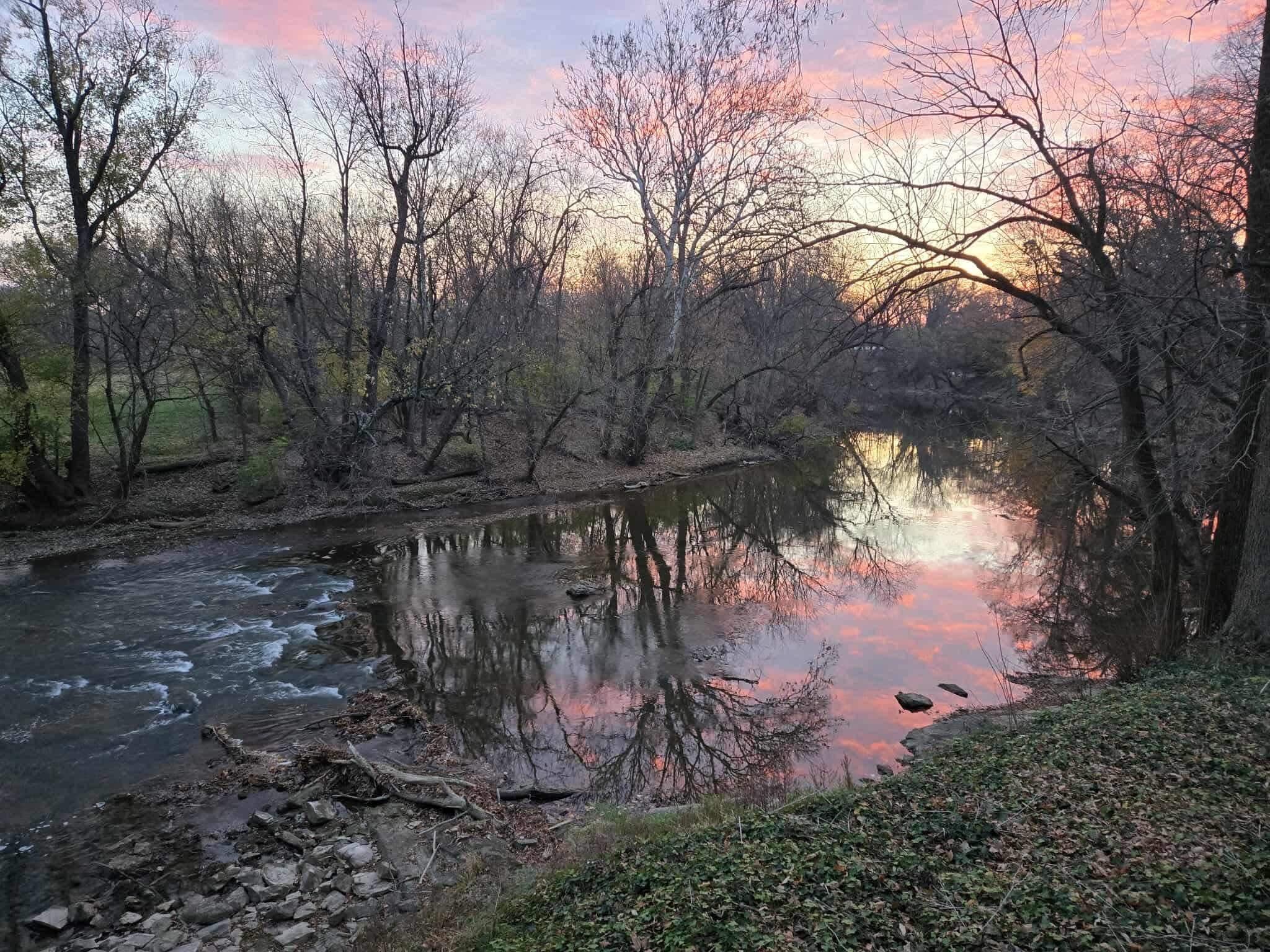 Sitting out on the beautiful new deck and enjoying the start of the day with a cup of coffee.  