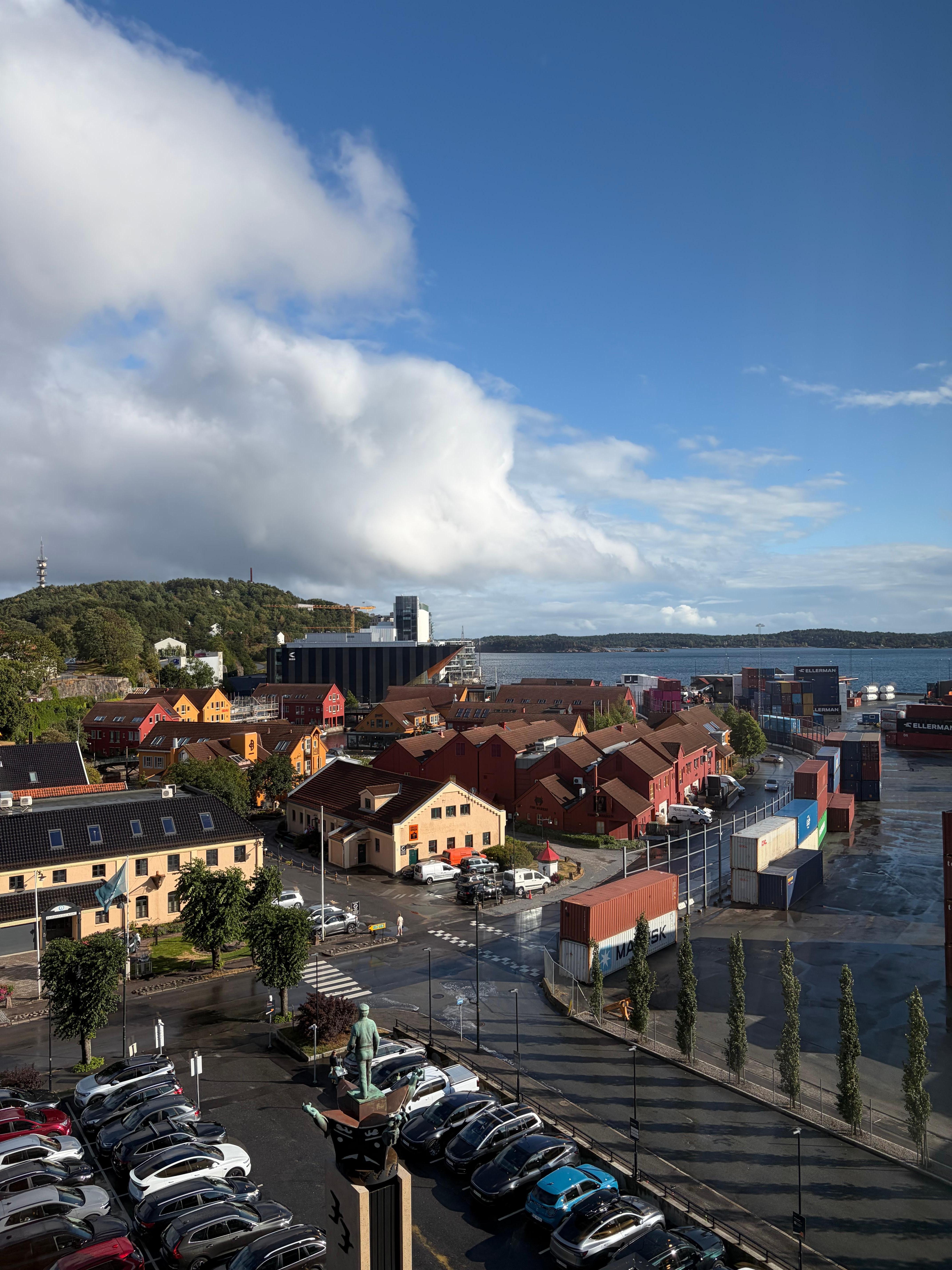 Udsigt fra værelset med panoramavinduer 
