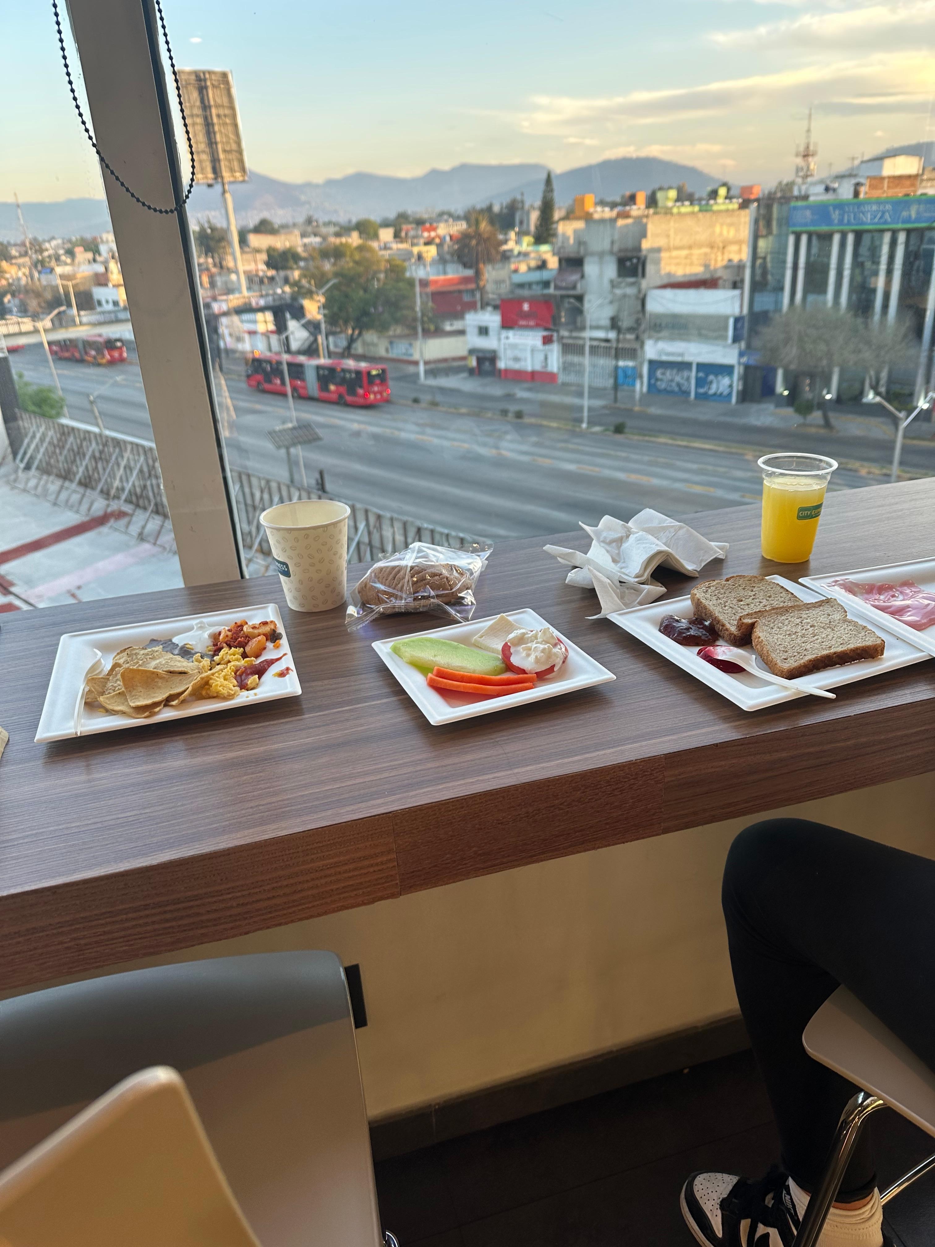 Nice view, delicious breakfast! 