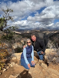 On the trail to Observation Pt (7miles RT)