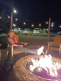 Deep thought at the fire pit