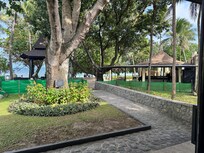 Gardens beyond the lobby.