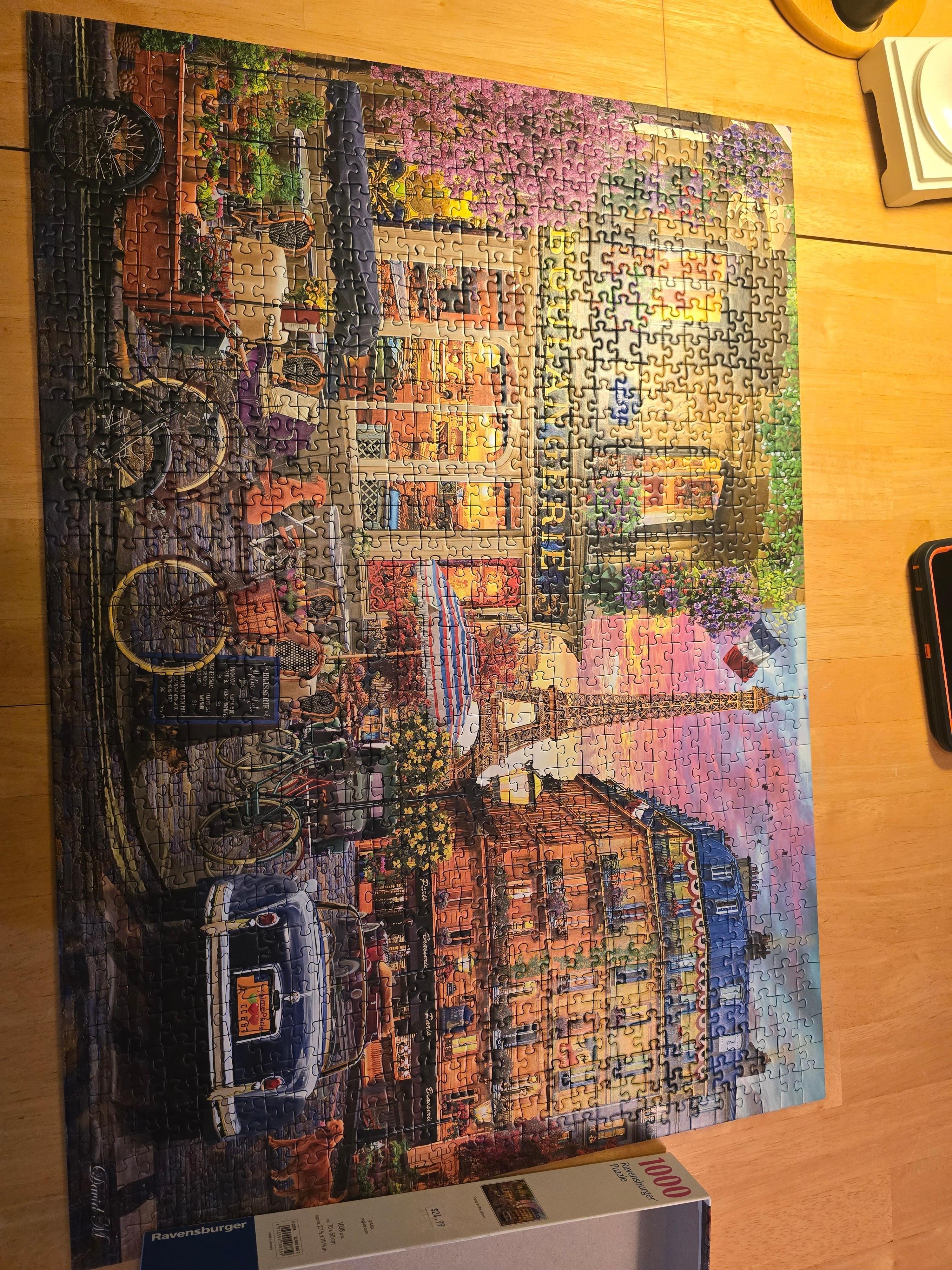 Plenty of space at the huge dining table