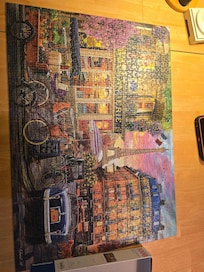 Plenty of space at the huge dining table