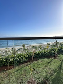 View from our room. Partial beach view.