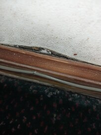 Wall caving in due to water damage