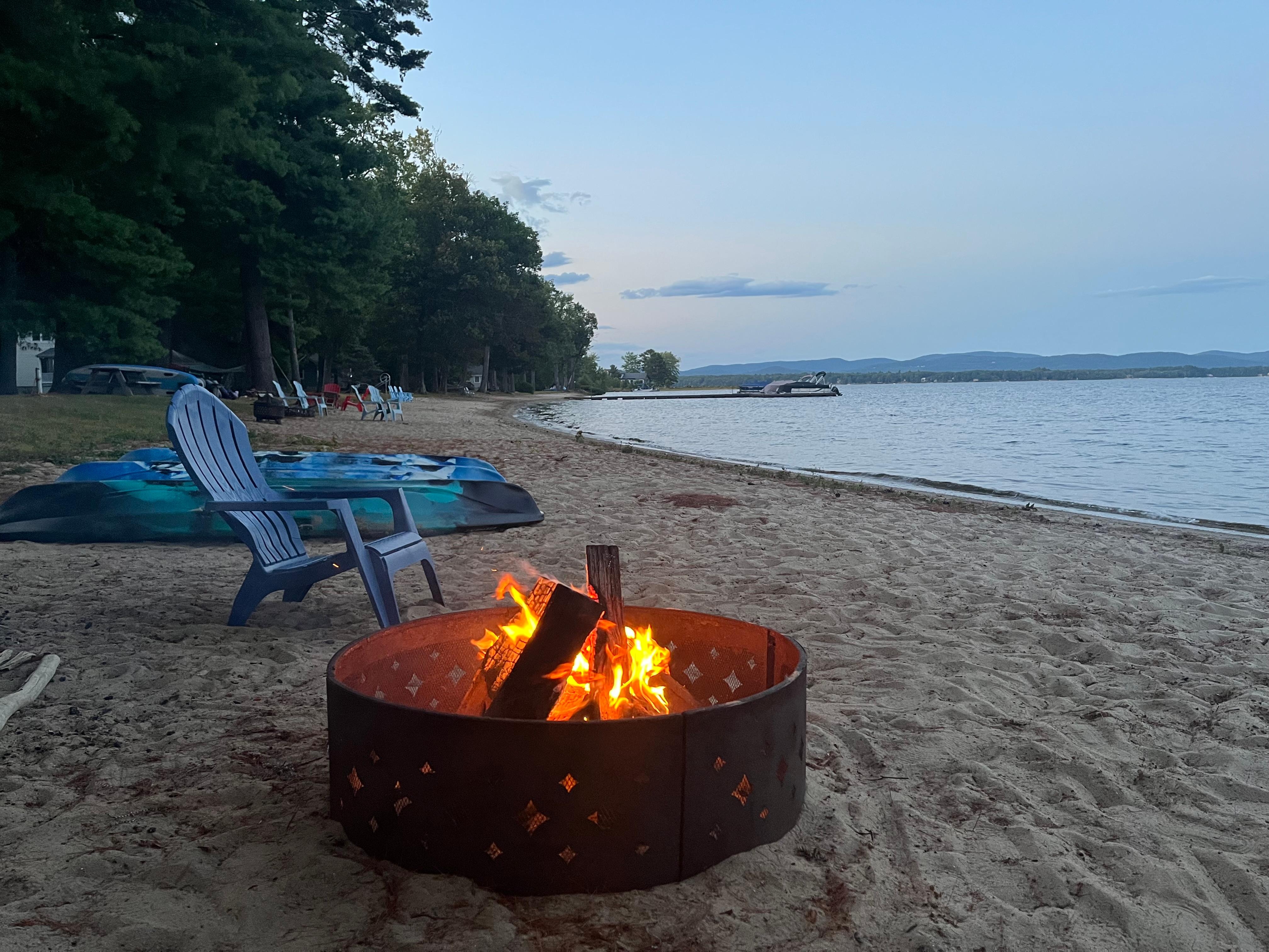 Campfire on the beach 