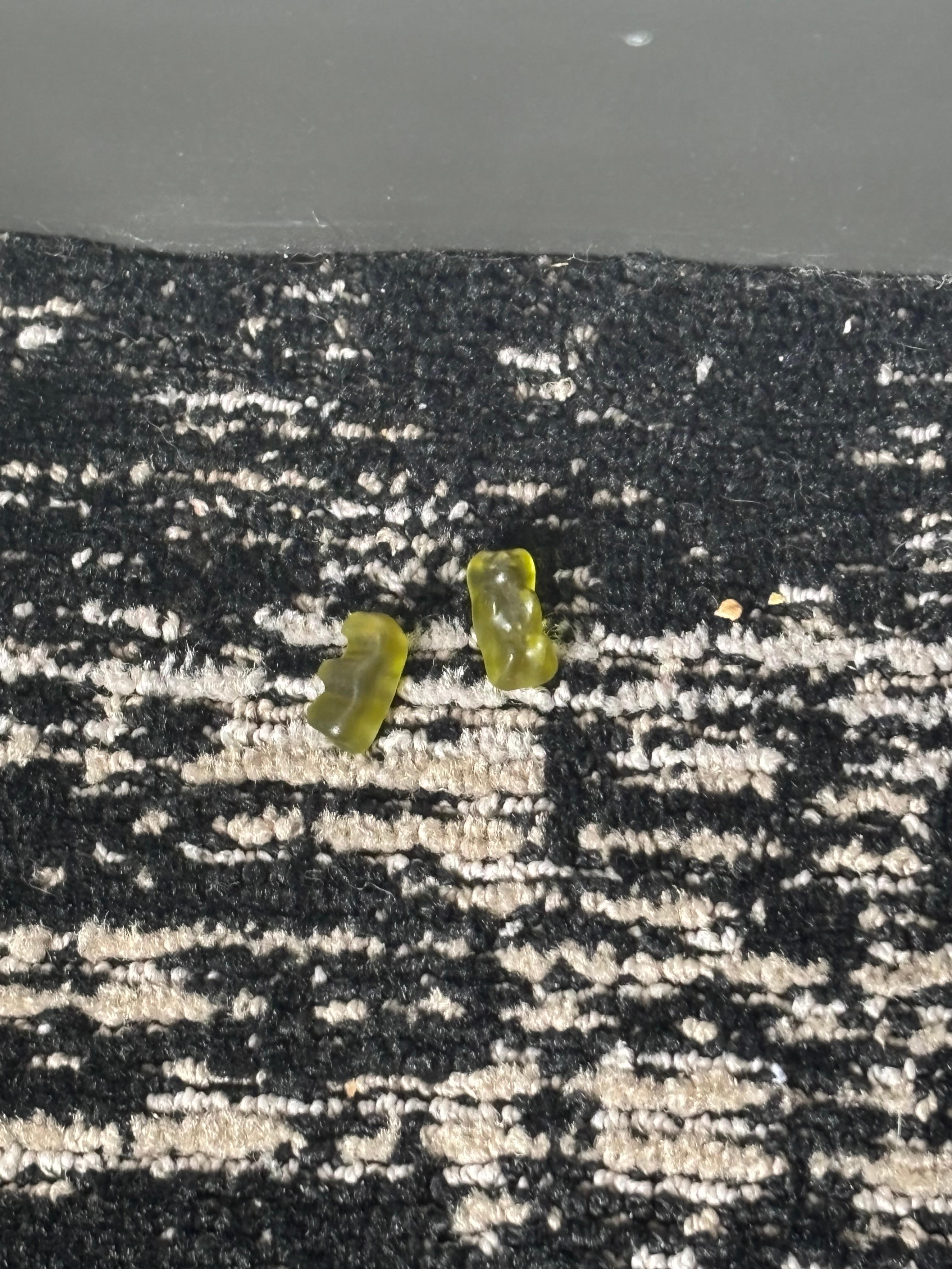 Room was not vacuumed or cleaned. Those are not my gummy bears! 