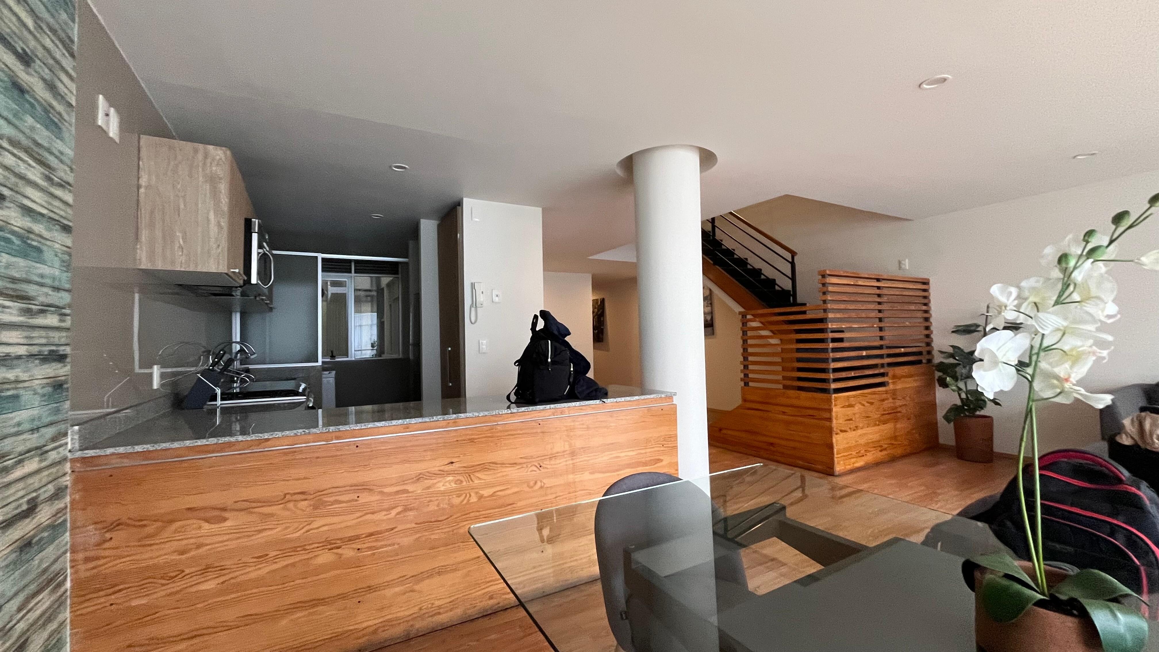 Planta baja, area de cocina, sala 