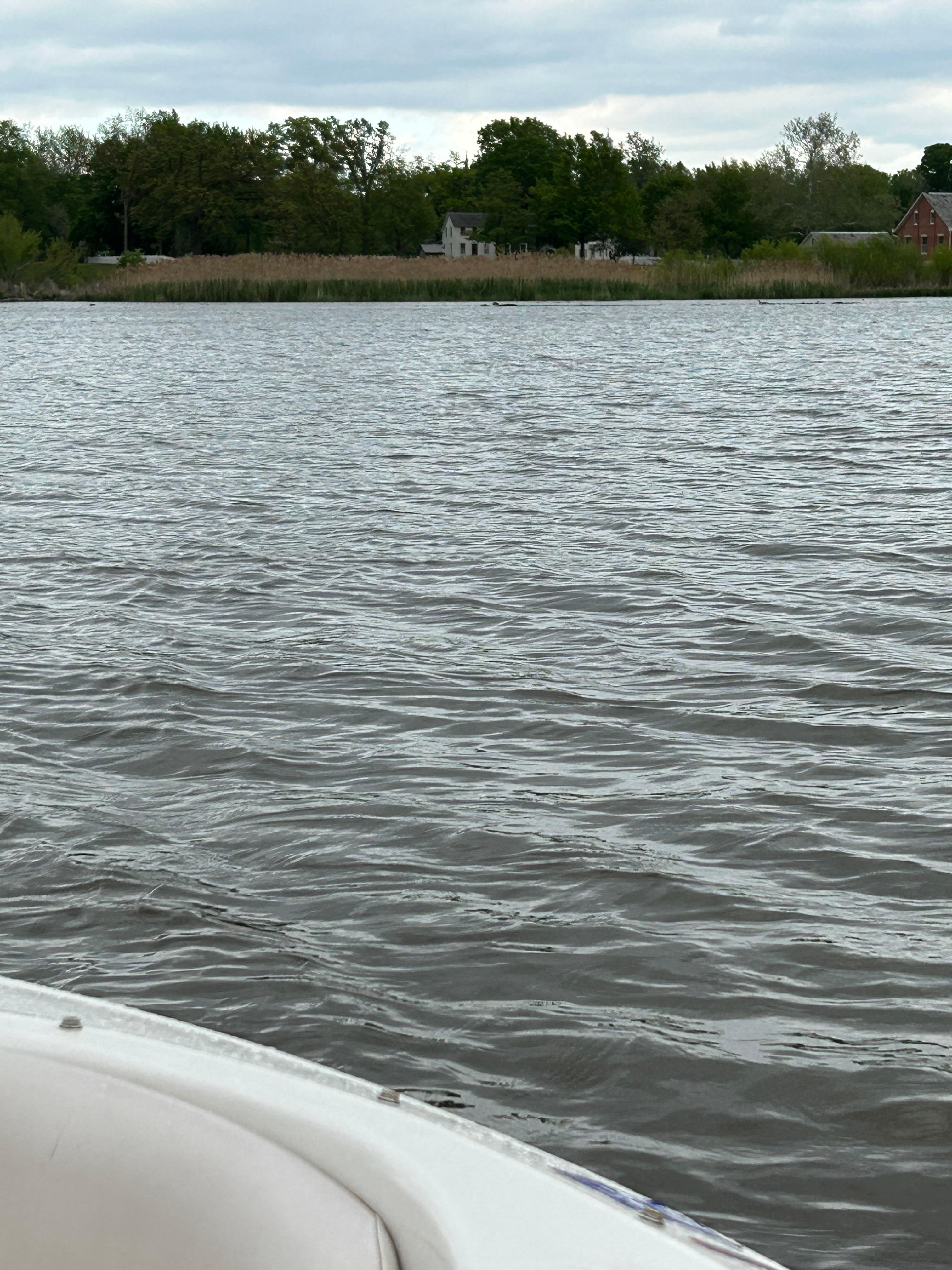 Looking at Historic Nauvoo from our boat they have a boat launch close to the house