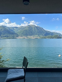 Vue de notre chambre avec balcon