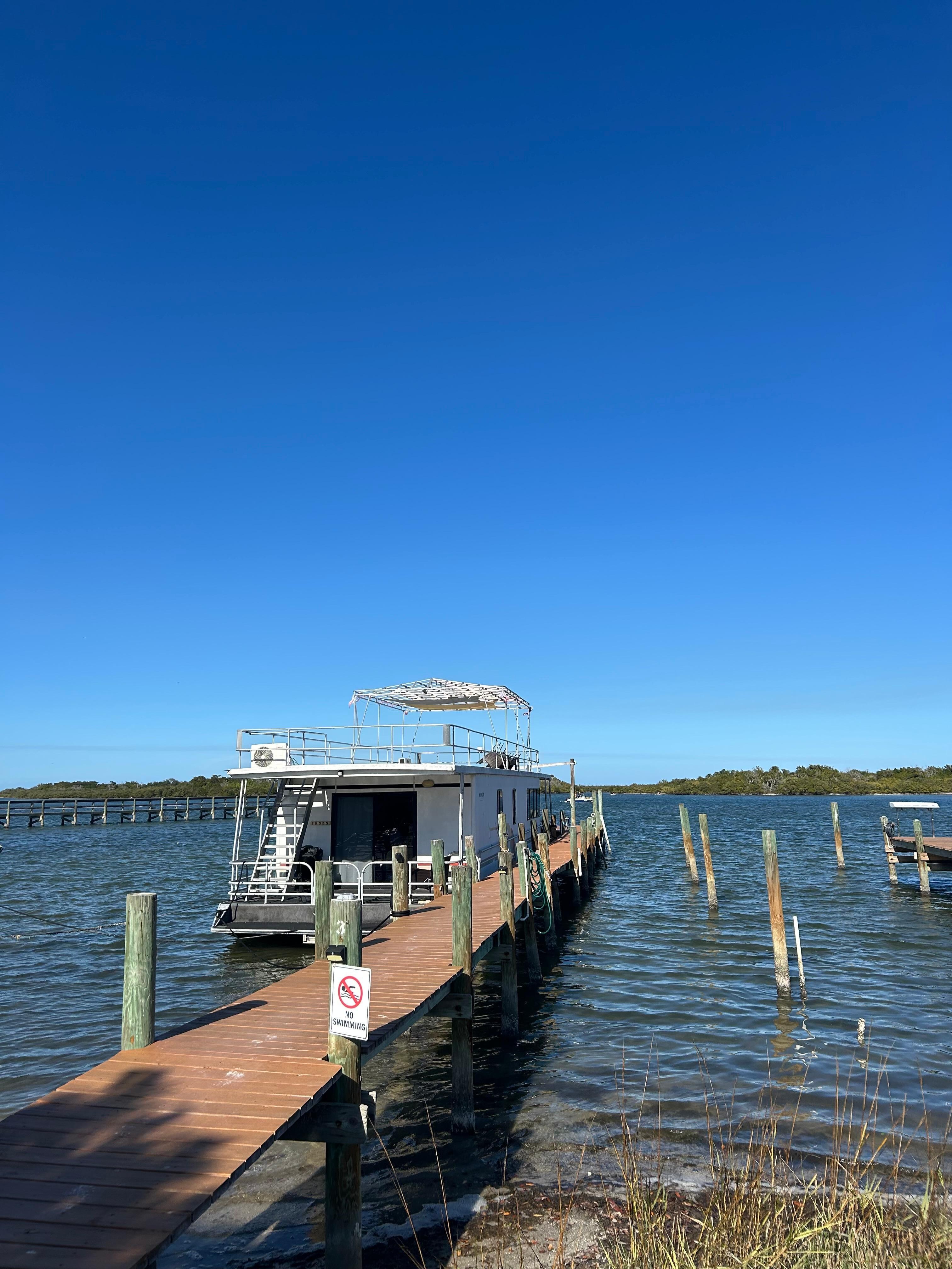 Walk to the boat  house