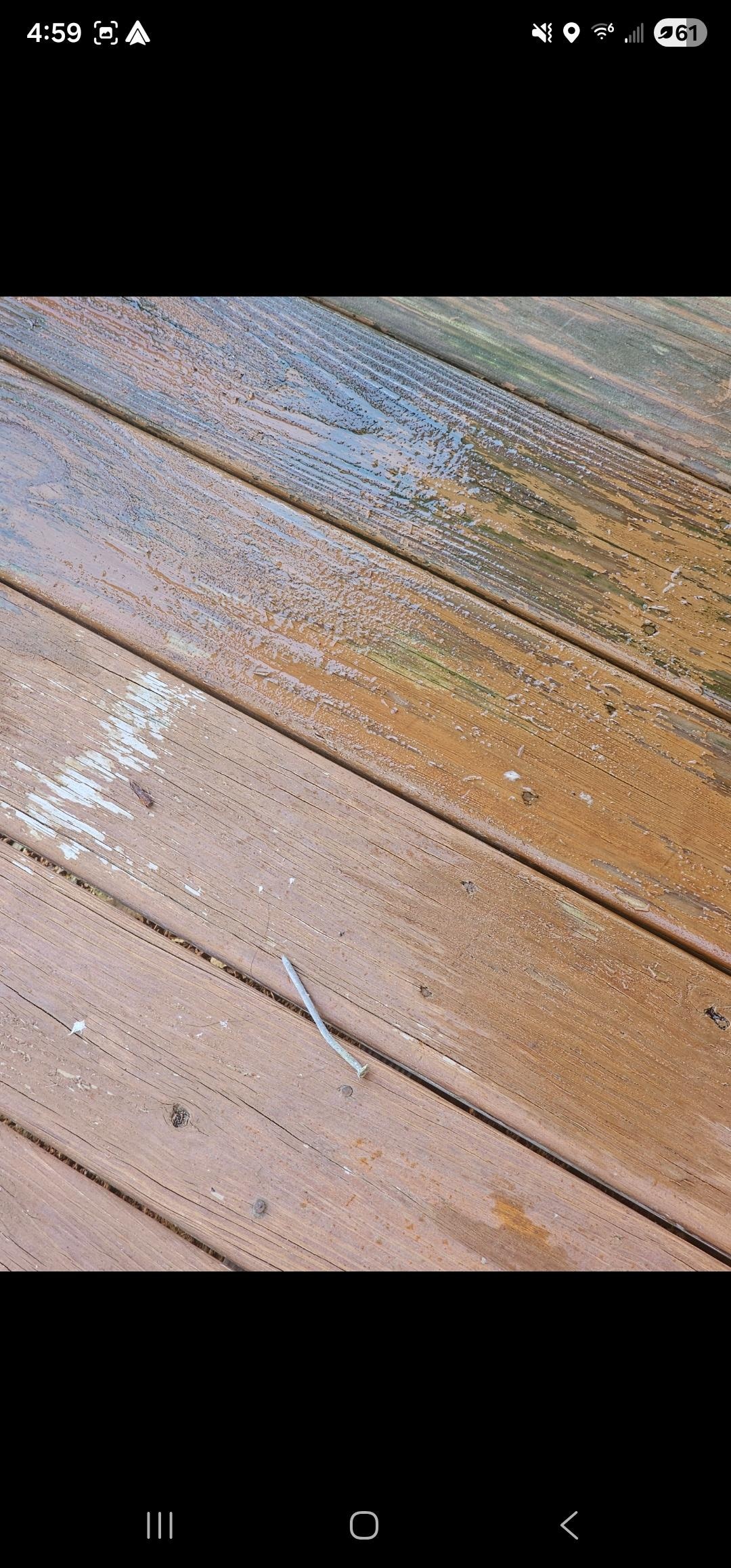 Multiple nails found on the decks 